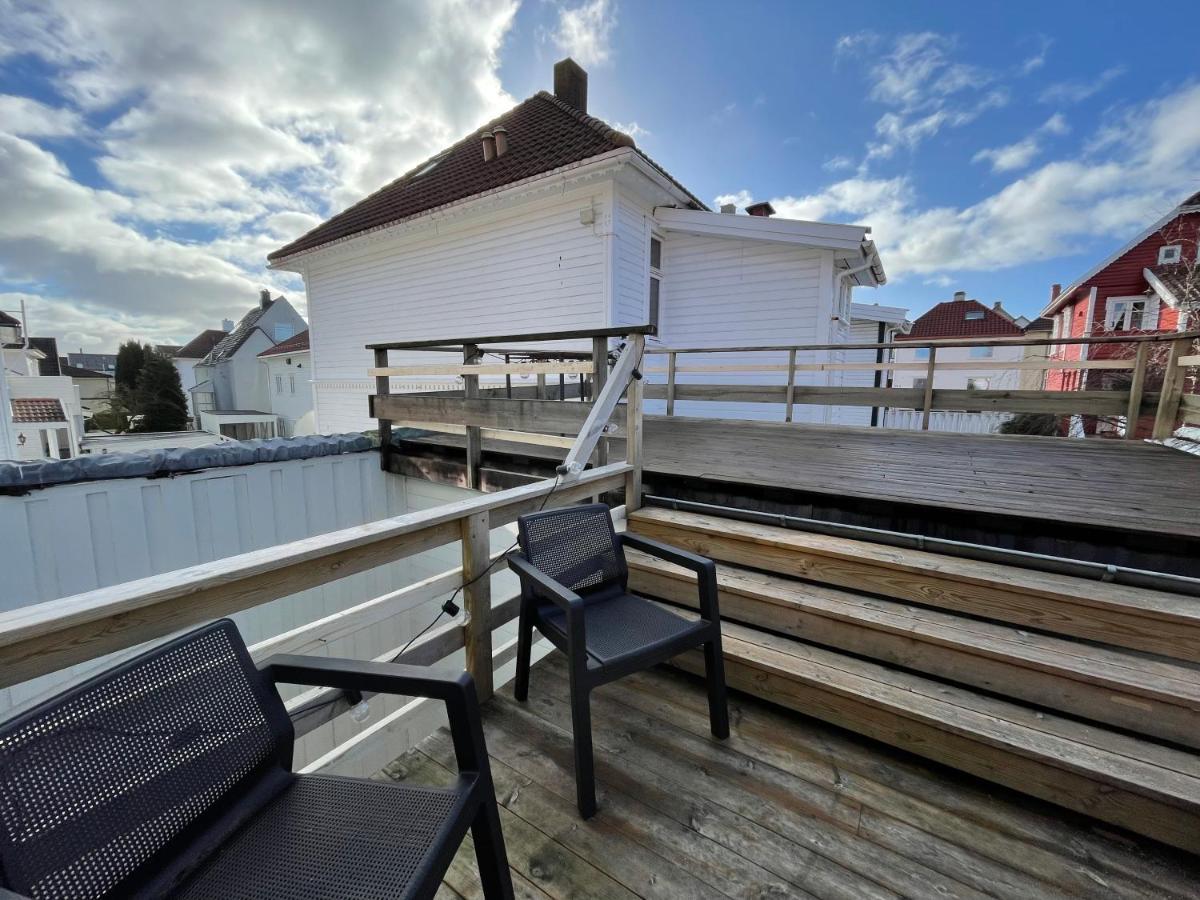 Central Bnb Stavanger At Bertis Ap 9 Generous Rooftop Terrace Buitenkant foto